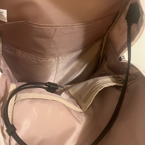 Cream and Brown  back pack main image 9
